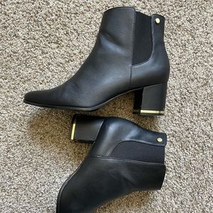 Calvin Klein Black Ankle Booties